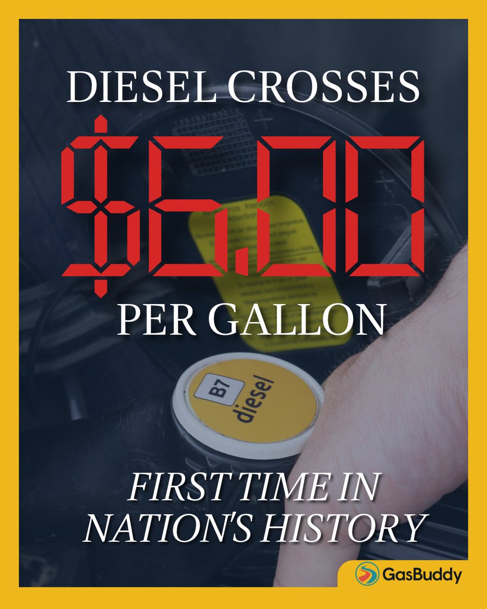 turek4iowa's tweet photo. Diesel prices just crossed $6.00 a gallon for the first time in American history.
Iowa farmers are getting squeezed, truckers are paying more, and hardworking Iowa families are paying more at the grocery store. And Ashley Hinson has voted six times to keep us in another war in the Middle East that’s causing prices to skyrocket.
Iowans deserve a senator focused on lowering costs and fighting for Iowa. That’s not Ashley Hinson.