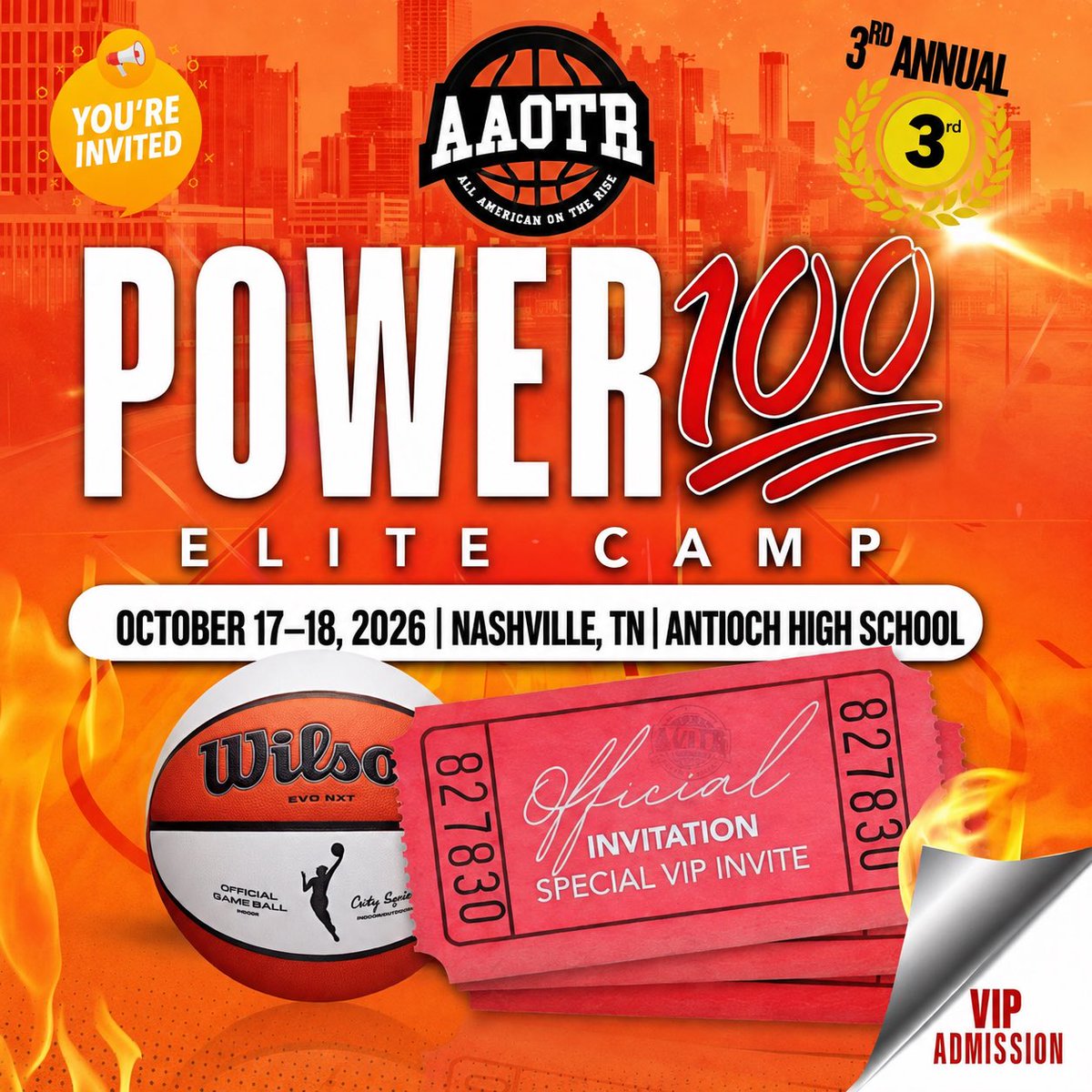 Kyleighlockedin's tweet photo. Thank you for the invite @aaotr100 @AAOTRevents !! Looking forward to my second time attending camp! Ready to work and get better! https://t.co/G3gLGMHD9h