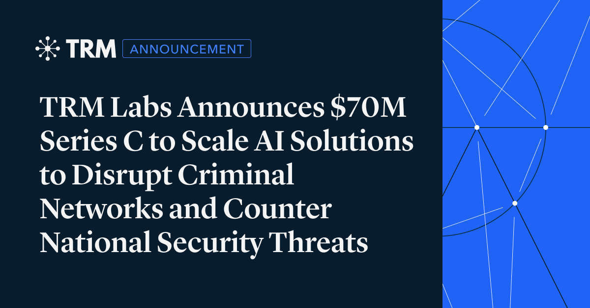 JarsyInc's tweet photo. ⚡Funding Brief⚡

TRM Labs announced a strategic Series C expansion valuing the company at USD 2 billion, led by Blockchain Capital. The company said its annual recurring revenue has quadrupled over the past three years. The amount raised was not disclosed; Fortune reported that CEO Esteban Castaño described the add-on as a "modest" amount funded by existing backers.

This compares with TRM's USD 70 million Series C at a USD 1 billion valuation, announced on February 4, 2026. The new financing valuation therefore doubled in about seven months, or 217 days. The February round was also led by Blockchain Capital.

The key distinction is between capital raised and valuation: USD 2 billion is the private financing valuation accepted in the latest transaction, not the amount invested or a public-market price. TRM positions itself as an AI investigations platform for disrupting criminal networks, expanding beyond blockchain forensics while retaining crypto intelligence as a core business.

The repricing suggests that investors are underwriting a broader crime-intelligence platform, not simply another crypto analytics product. Existing customer relationships and data may lower distribution friction as TRM adds AI-driven investigations. However, because the new-money amount and allocation details remain undisclosed, the valuation step-up should not be read as a directly measurable revenue multiple.

Source: TRM Labs / Fortune，2026-09-09