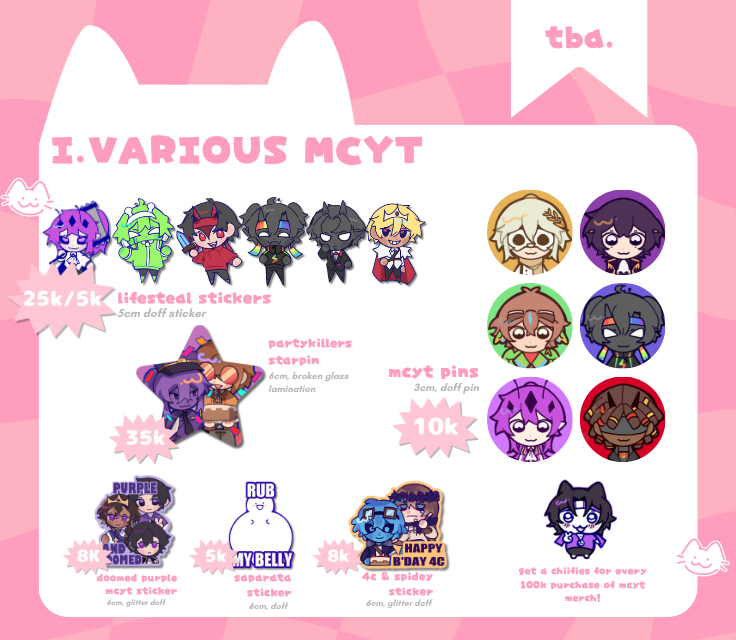 caemichi's tweet photo. [❤️&amp;🔄appreciated] 
HAI my #CF23 &amp; #Comipara7 batch 2 is here! ^_^

📅: 11-17 September
📌: Pick-Up (both days) + Mail Order 🇮🇩
Fandom: MCYT (LifestealSMP, Unstable Universe, StateSMP, etc), VN, False Memory, Original

PO link below! (4/5)
#comifuro23 #cf23catalog #cmpr7 https://t.co/TTSDnSRtlx