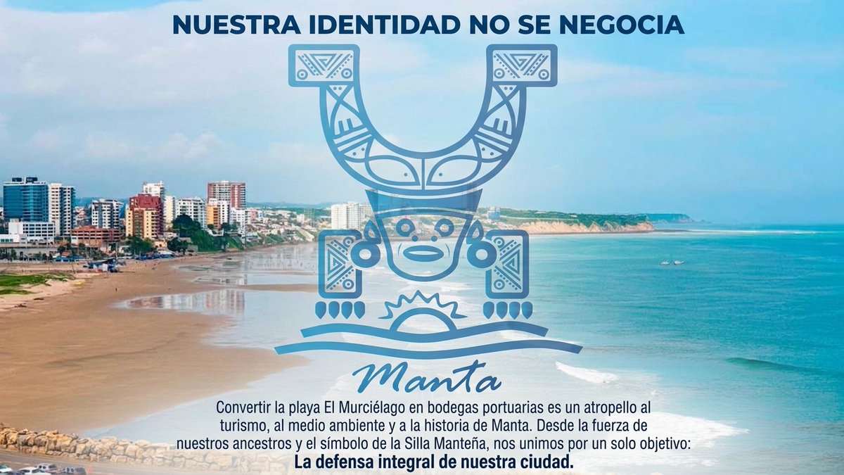 DavidRamirezPO's tweet photo. Unámonos con la fuerza de nuestros orígenes. En defensa de El Murciélago, en defensa de la integridad de #Manta.
#MantaSeRespeta #ElMurciélagoNoSeToca #DefiendeManta #IdentidadManteña #SillaManteña https://t.co/HXZa8IxiaB
