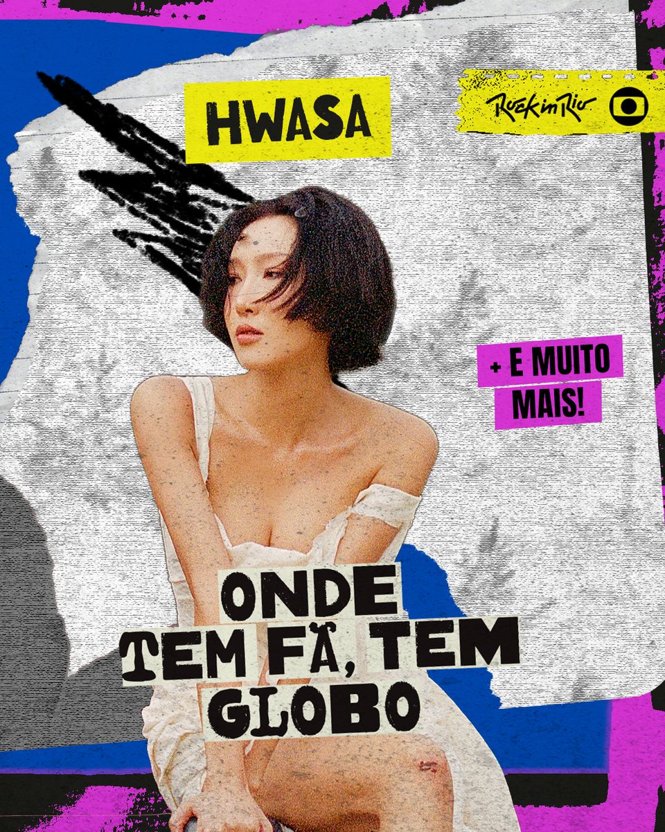 tvglobo's tweet photo. É VERDADE!!!! HOJE TEM SHOW DA HWASA NO ROCK IN RIO!!!! 😱

Qual hit não pode faltar no setlist?

Vem que o #RockInRioNaGlobo começa depois do Globo Repórter ✨ https://t.co/ALi0EQjD5w