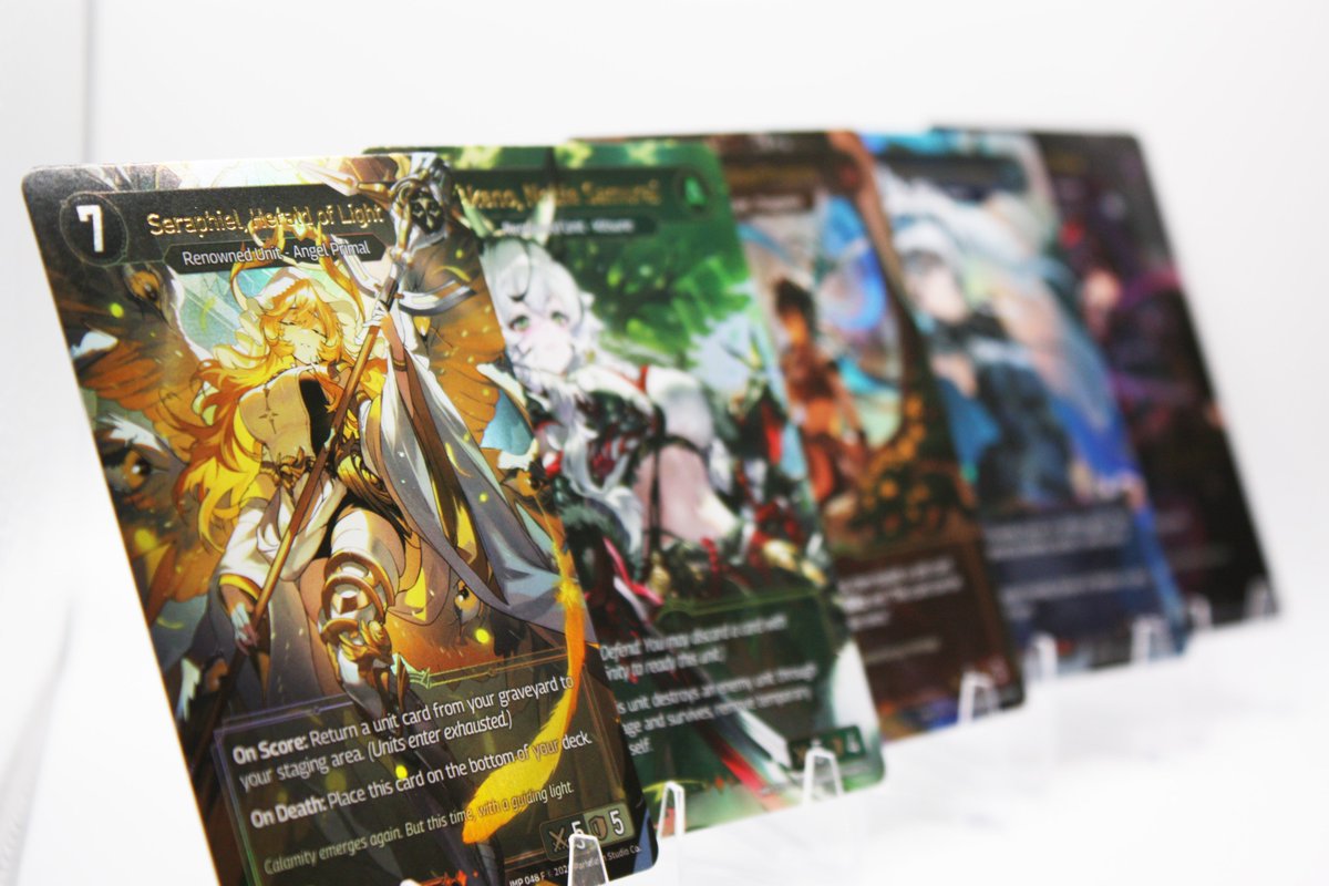 EchoesOfAstra's tweet photo. A sneak peek of our full art foils from Imperion's unlimited edition. ✨ https://t.co/EqxZEtIjb5