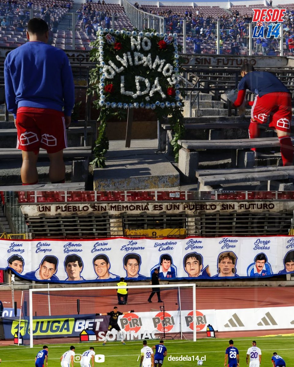 desdela14's tweet photo. 🔵🔴 DESDE LA 14 | UN DÍA COMO HOY

A 53 años del inicio de uno de los períodos más oscuros de nuestra historia, recordamos también a una U que sufrió las consecuencias de la dictadura.

🏟️ “Un pueblo sin memoria es un pueblo sin futuro”.

🔵🔴 Nunca olvidar.

#UdeChile https://t.co/UIYbAOvgCZ