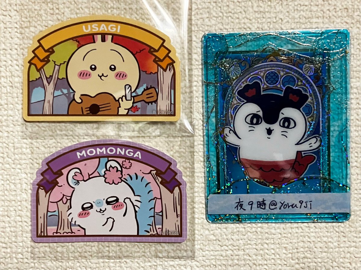 yoru9ji's tweet photo. 【交換】ちいかわ ダイカットステッカー

[譲] 画像参照

[求] 同種あの子(お顔)＞同種くりまんじゅう、異種あの子
※同種はツリー画像参照

郵送交換にてお願いいたします。
その他プロカご確認いただけますと幸いです。

検索からでもお気軽にどうぞ。 https://t.co/yojfFMlaWr