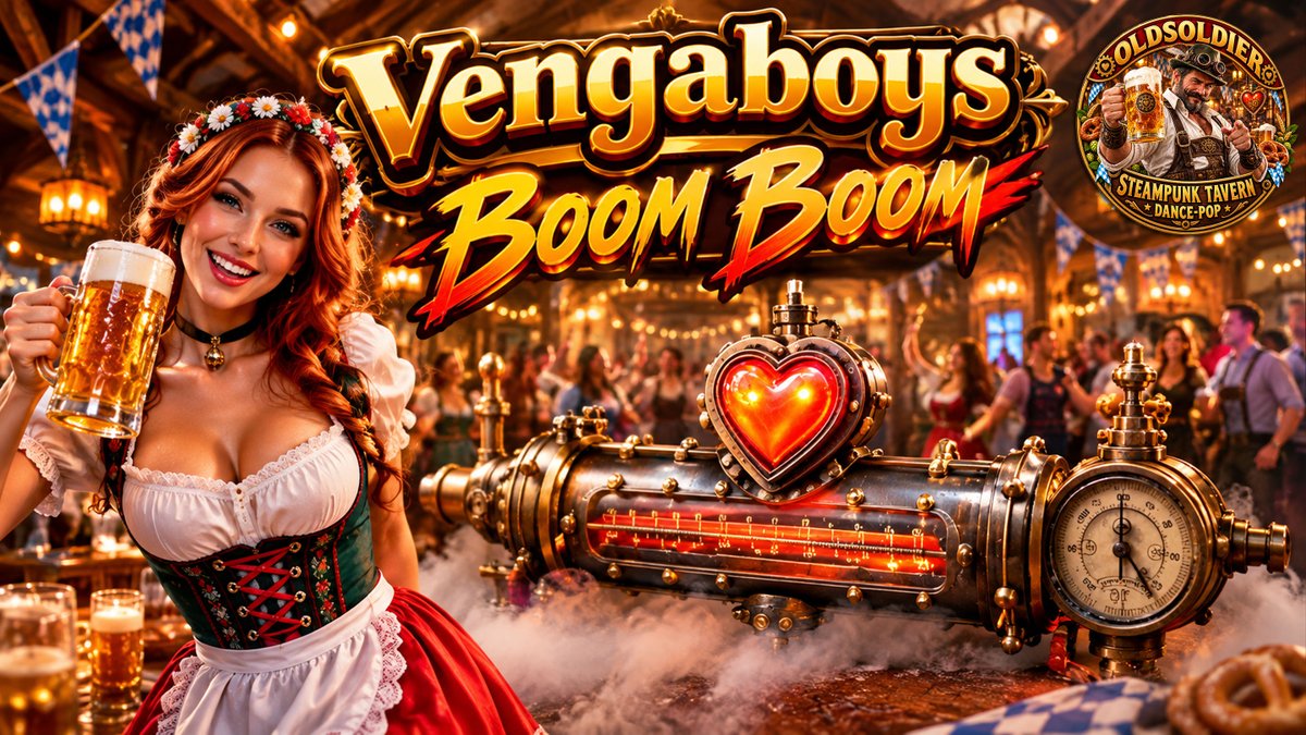 LoriannaPL's tweet photo. Prepare yourself for an extraordinary, high-energy retro-futuristic musical journey with "Vengaboys – Boom Boom ⚙️ Steampunk Tavern 🔥 Dance-Pop DJ Chill PH Remix 🍻" 🚀

Watch here: https://t.co/sHemZ1JVbj

#vengaboys #boomboom #dancepop #djchill #remix https://t.co/tVliRJTewE