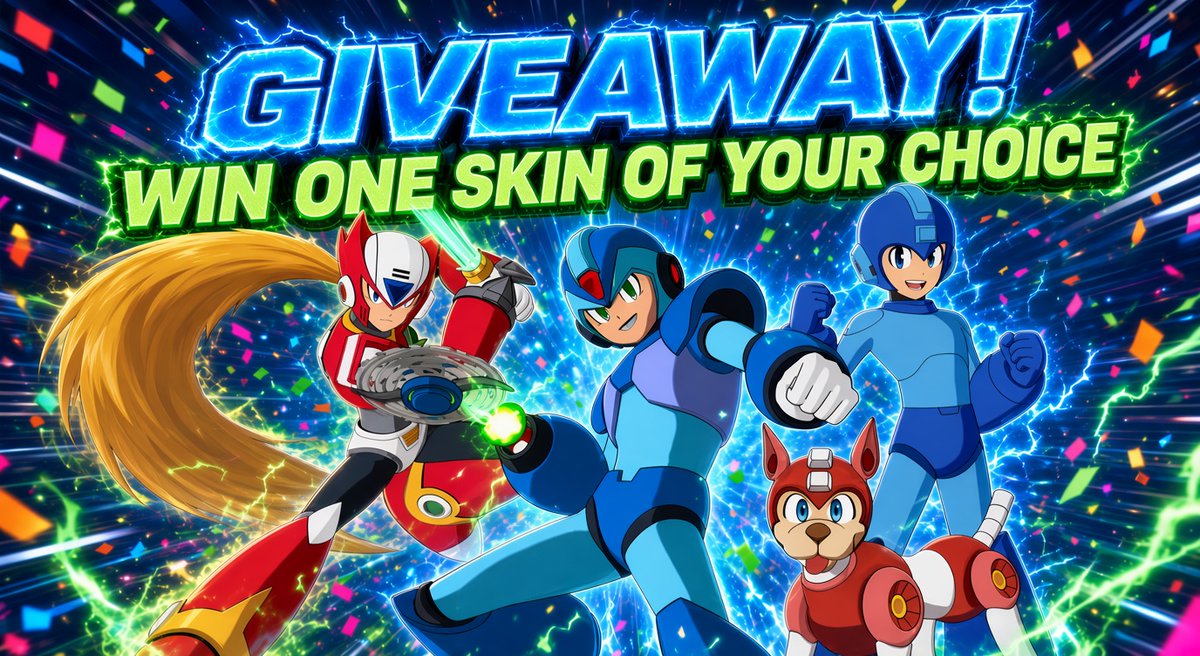 kroocofortnite's tweet photo. #Fortnite 1X MEGA MAN skin Giveaway 🎁

WIN ONE MEGA MAN SKIN OF YOUR CHOICE!

HOW TO ENTER:
1️⃣ Follow @kroocofortnite
2️⃣ Like &amp; RT this post 
3️⃣ Tag 2 friends 
4️⃣ Comment “DONE” 

🙏 OPTIONAL: Use code 'KROOCO' in the Item Shop to support❤️

⏰ ENDS SEP 15!

Good luck!🍀
#Ad https://t.co/9OYzfGO2Jw