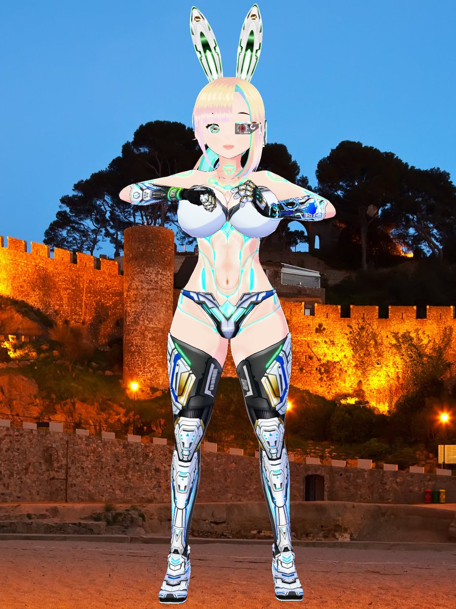 ydol1991az's tweet photo. My 87th Cyborg Character Melissa
ウサギが好きな、元気いっぱいのサイボーグ少女です。 She is a lively cyborg girl who likes rabbits.
https://t.co/9skLeZ918U
Special Thanks :  Fox Corp.(@7799Fox)
#VRoid #Vroidファッション #cyborg https://t.co/av2vqfIjOD