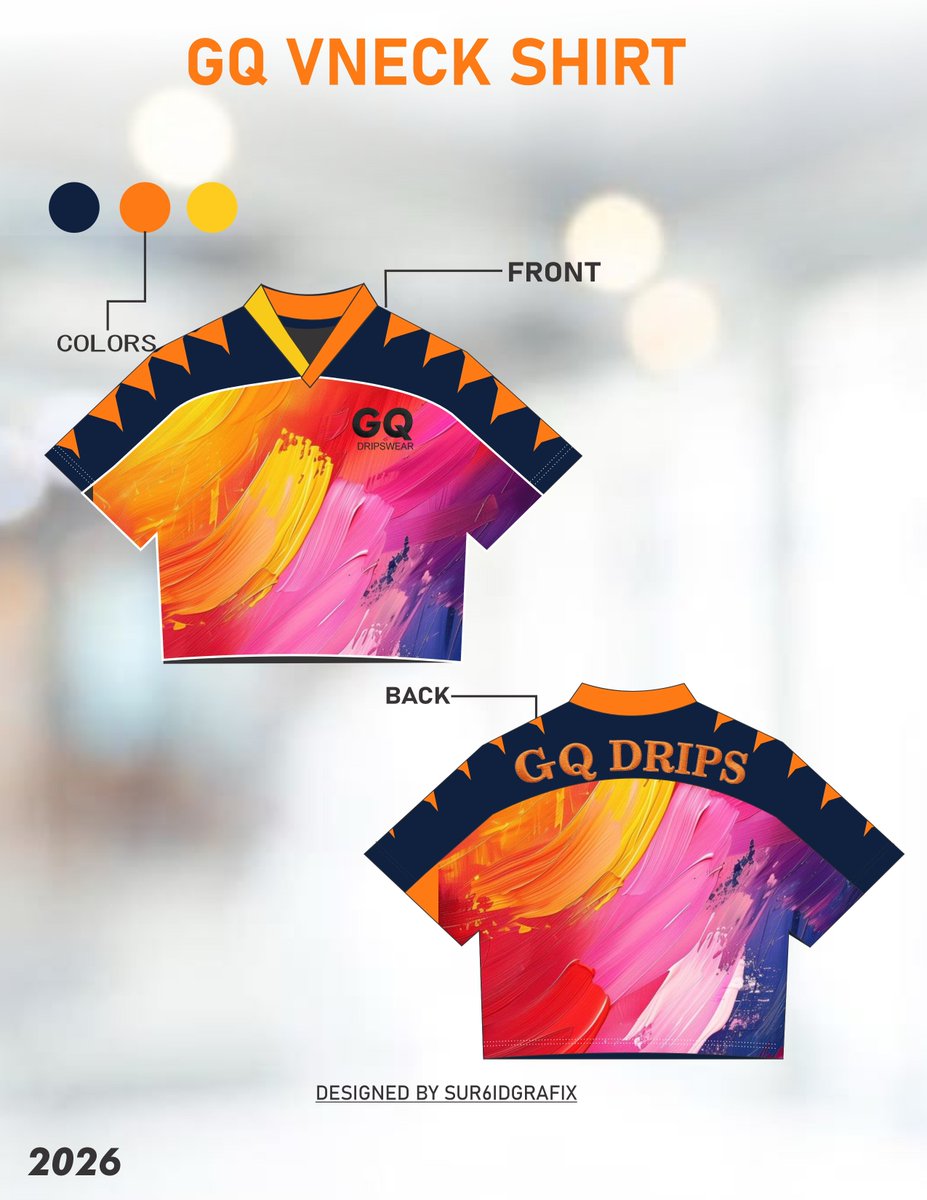sur6id's tweet photo. Proud to present this custom GQ DRIPS V-Neck designed from concept to completion with attention to every detail.

Need custom apparel, jerseys, or clothing mockups for your brand?
📩 My DMs are open.

#GraphicDesigner #Sportswear #BrandDesign #JerseyMockup #ClothingDesign https://t.co/B2OMU1xcgx