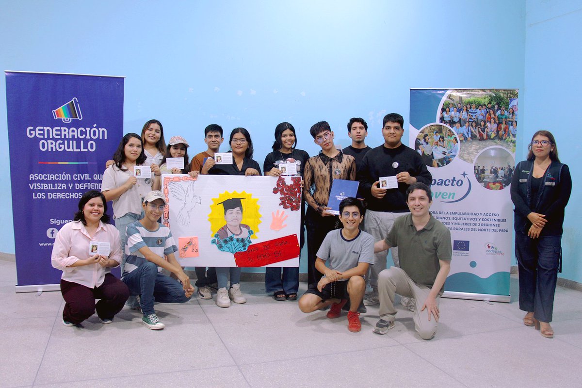 generaorgullo's tweet photo. 🎨 Así vivimos el Taller Juvenil de Memoria y Mural. 

Juventudes de #Piura reflexionaron sobre la construcción de espacios seguros y libres de violencia. Y recordaron a Anthony Camizán, dedicando un mensaje a su familia y aportando ideas para un mural colectivo. #LGBTIQ https://t.co/aO9rswppPQ