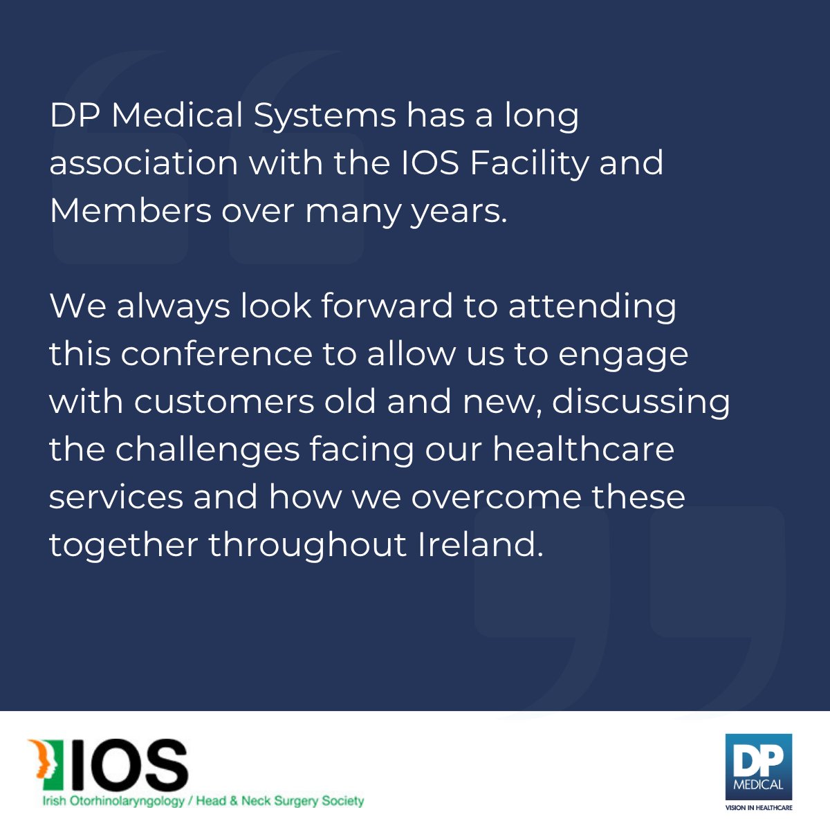 DpMedical's tweet photo. Next month marks IOS 2026, taking place 9-10 October in Co. Londonderry.

We're looking forward to supporting the event, showcasing our products from XION, Karl Kaps, BESDATA &amp; Chitogel Limited, as well as one of our newest products, the Fiagon Navigation System for Sinus Surgery https://t.co/fRTg3p5z0O
