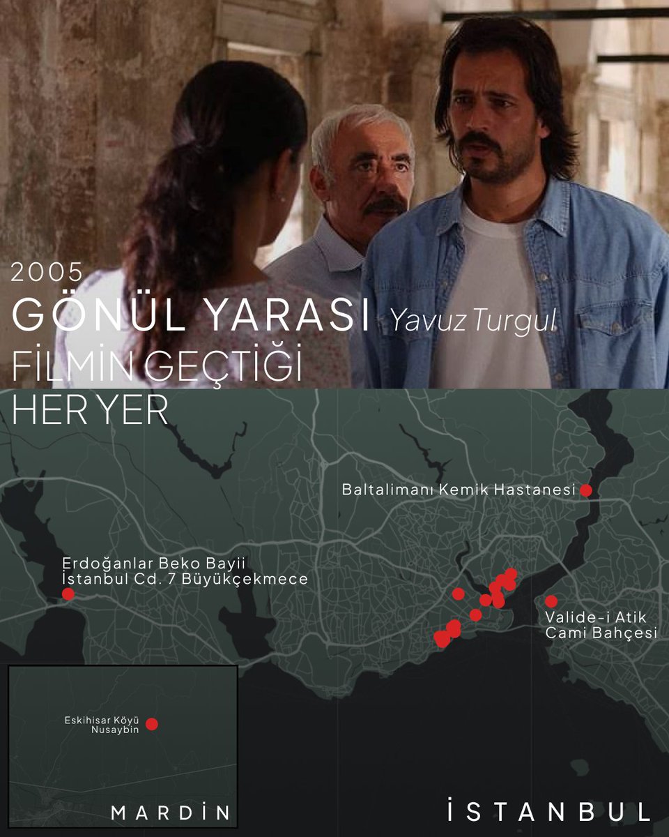 OFilmroute's tweet photo. Gönül Yarası (2005) Filmin Geçtiği Her Yer şimdi yayında!
https://t.co/xiqx0vq7Ew https://t.co/p1LaMqvaW5
