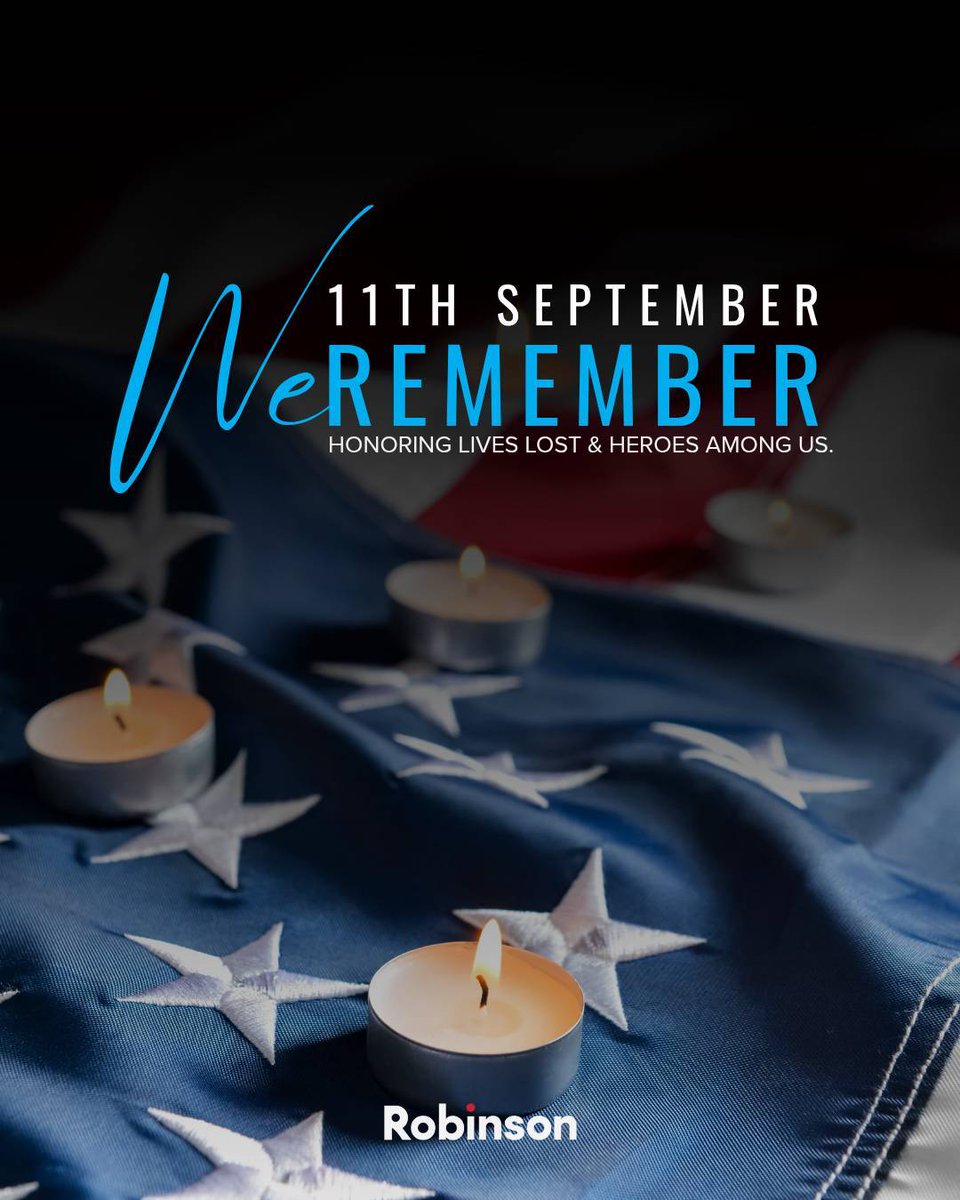 RobinsonCollege's tweet photo. September 11, 2001. We remember our lost, our recovered, and the heroes and first responders who embodied bravery. #September11 #TheStateWay #Remembrance https://t.co/K8wHmrlKtd