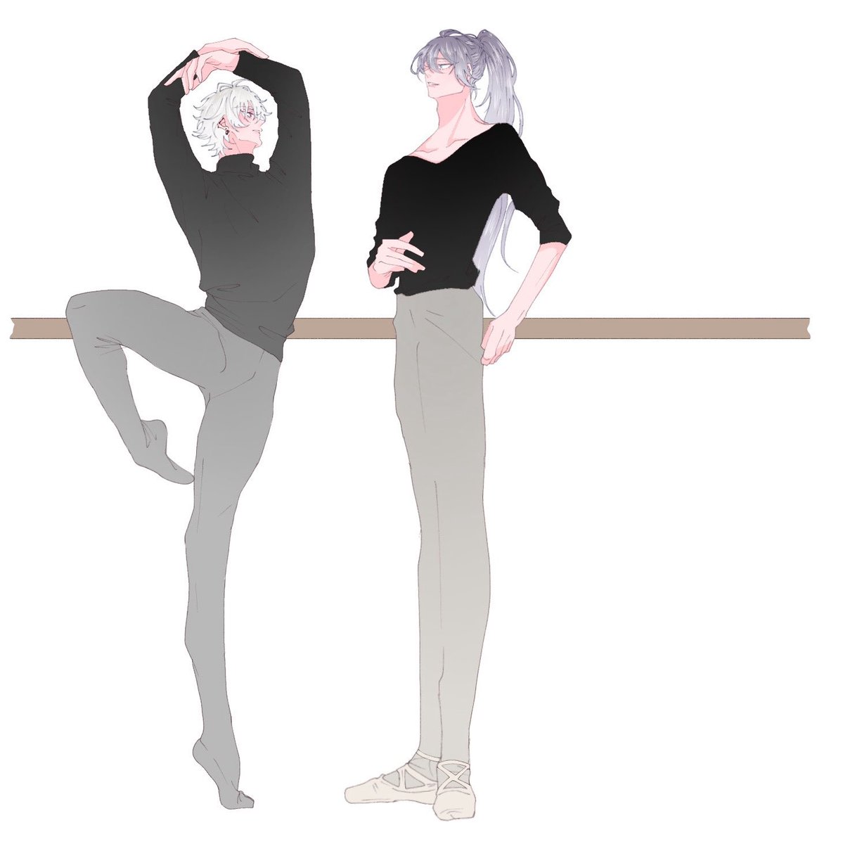 yaguro_S's tweet photo. これは🎤で描いた🩰パロの絵…（再掲）
⚠︎女体化もある https://t.co/PukUrVS2Jm