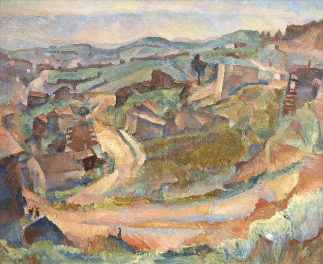 snedgus's tweet photo. Birthday in the park.....Gertrude Partington Albright (1874 –  1959) ... British-born American artist known for portrait etchings and her Cubism-influenced California landscapes.   #art #California   https://t.co/mpAis6CcjI https://t.co/WT69v7SUcC