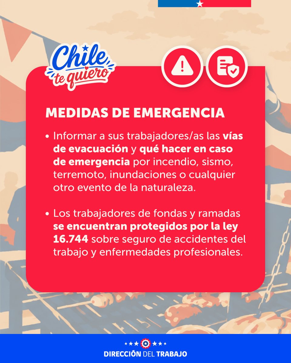 drtmagallanes's tweet photo. Magallanes, infórmense de los derechos y deberes de empleadores y trabajadores en las fechas de fiestas patrias. https://t.co/XhC51YkDDn