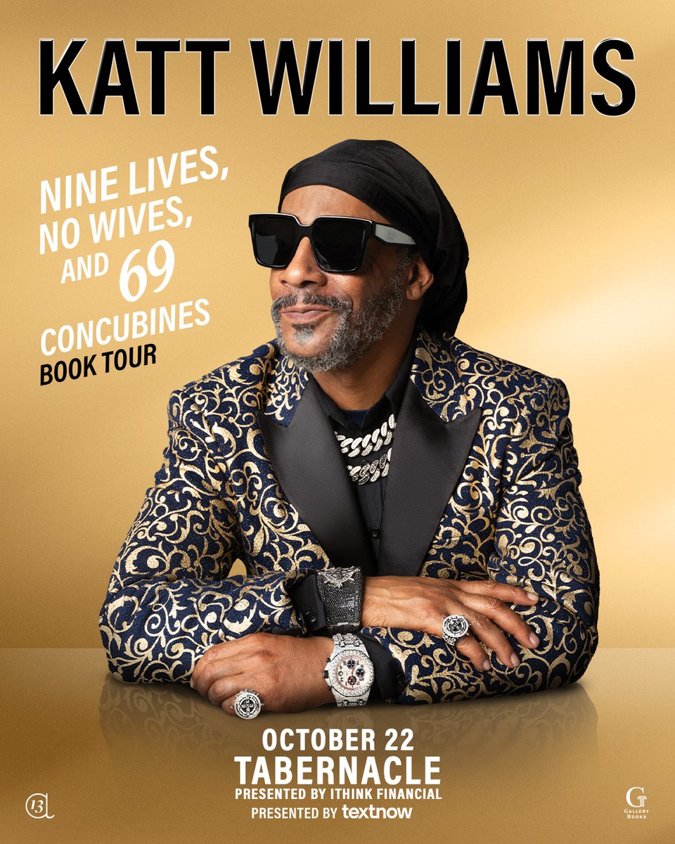 TabernacleATL's tweet photo. ON SALE NOW! 📒 Katt Williams is bringing Nine Lives, No Wives, and 69 Concubines Book Tour to Tabernacle Presented by iTHINK on October 22 ! Get tickets now: https://t.co/MNaaDmmhY3 https://t.co/idXlKXh5a6