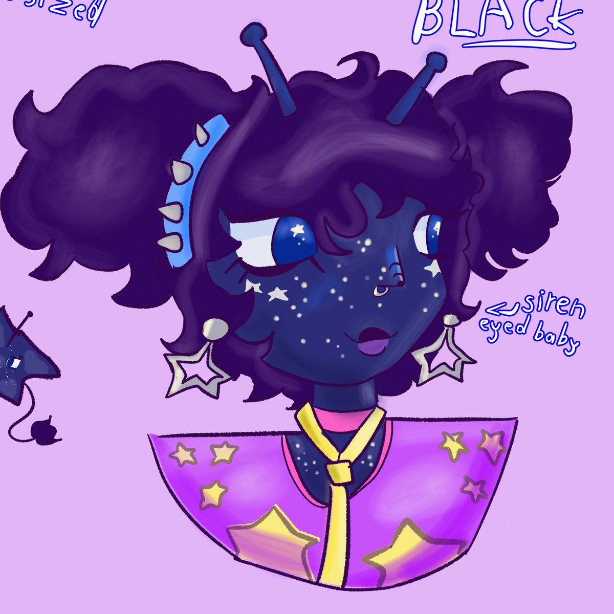 StarryAlieon's tweet photo. Spider redesigned ref plus her old design !! As an aromantic…DAYUM SHE HOT #oc #art #alien #popstar #digitalart https://t.co/heyKHC8SLL