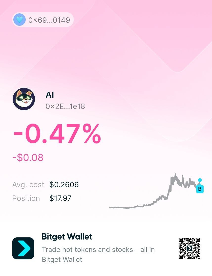 amitmitra56's tweet photo. Swapped $17.95 AI token to ETH on Robinhood Chain seamlessly via @BitgetWalletSA . PNL set, entry locked in! 📈🔥

Friends: @AapSoma1269 @Yanan0006
@begmazhar

#RobinhoodOnBitgetWallet https://t.co/U3MEEA9n8N