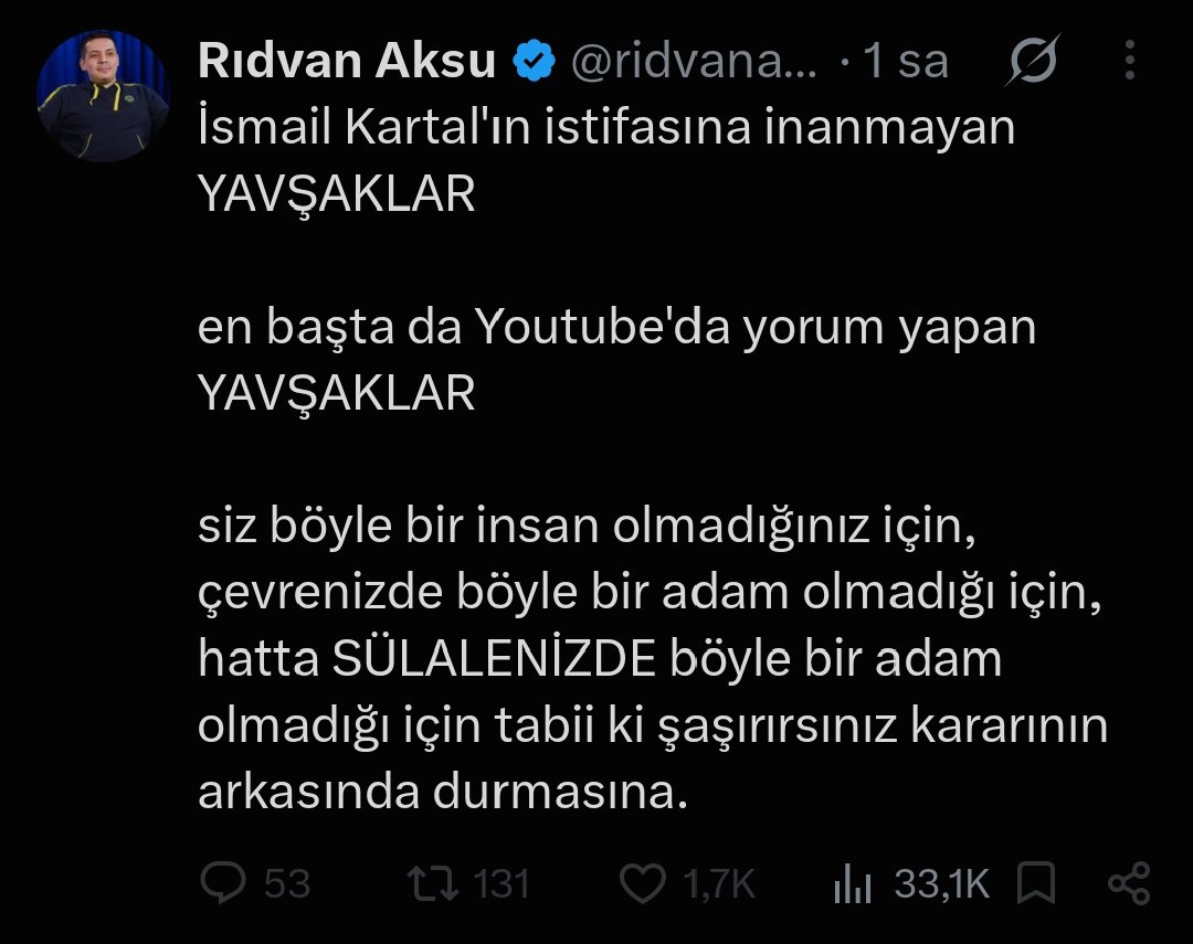 HAN1907DE's tweet photo. Soysuz Rıdvan. Sen kimsin ki insanlara hatta sülelerine kadar Yavşak diyorsun. 

Sen Aziz Başkan Şike yaptı diyen en buyuk adisin. En büyük soysuz sensin 

Dallama @ridvanaksu https://t.co/mHgViA8fnQ
