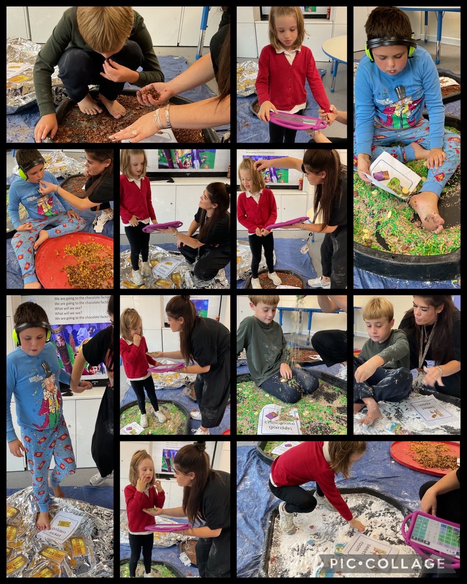 YsgolHenFelin's tweet photo. 🍫✨ WOW! What amazing engagement and participation from #yhfdosbarthoren during our Charlie and the Chocolate Factory sensory walk today 🍭🍫 #yhfllc 
We loved exploring all the different sensory stimuli along our chocolatey journey! Da iawn! Miss Bowen is SO proud of you all!🧡 https://t.co/Eoq5qptUqF