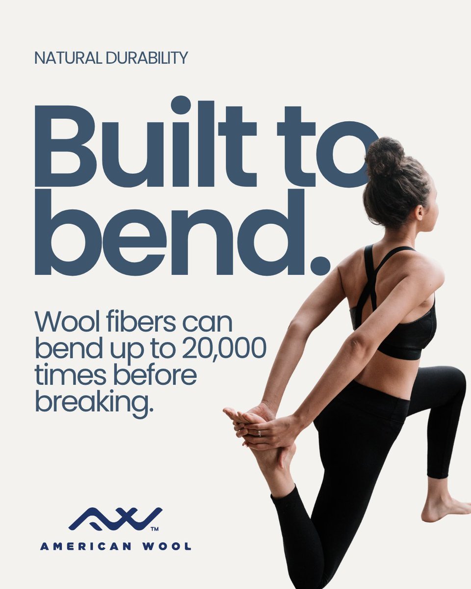 ExperienceWool's tweet photo. Not delicate. Just naturally impressive.

Wool’s natural durability is one of the reasons wool pieces last. That means less tearing, less abrasion, and more staying power in the pieces you reach for again and again.

#experiencewool #americanwool #choosewool https://t.co/QFX673Rj6v
