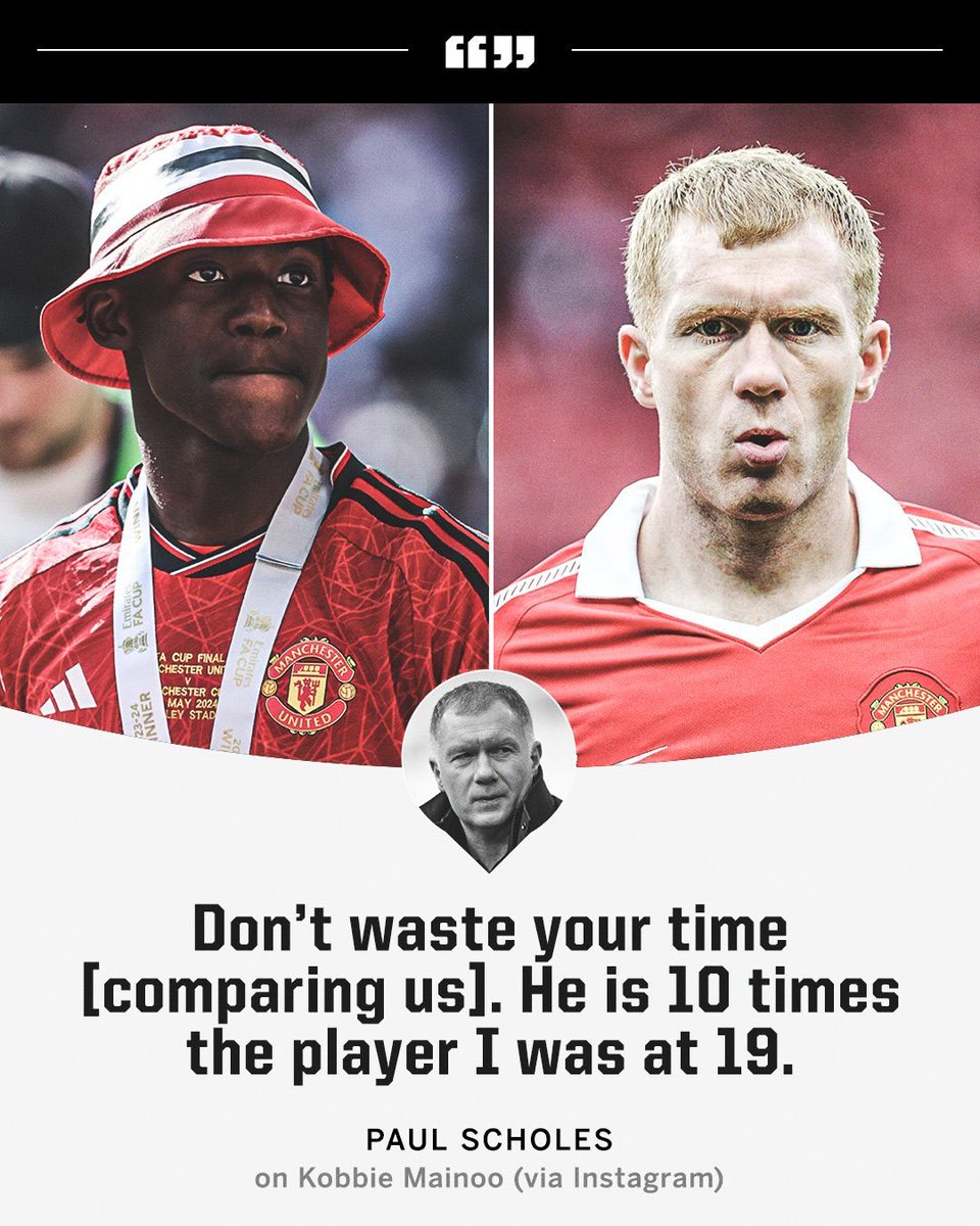 Utd_KA1's tweet photo. Paul scholes was right about mainoo, he only admitted it too early https://t.co/T1mcH5fLAB