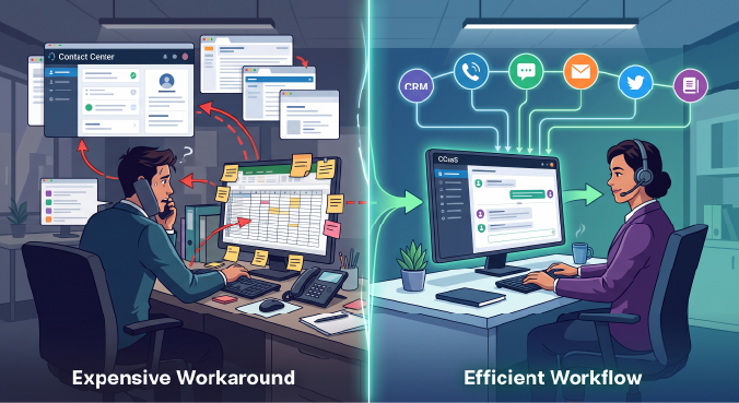 covcreative's tweet photo. The most expensive CCaaS platform is the one your agents work around. 💸
Sinch Contact Pro licenses only generate ROI when queues, CRM screen pops, and routing match frontline workflows on Day 1.
Stop buying software your team fights. #CX #CCaaS #SinchPartner #TechOps https://t.co/PUDjCf3jib