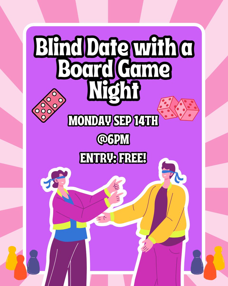 JAFComics's tweet photo. 🎲 Blind Date with a Board Game 🎲

Pick a mystery game based only on a short description and discover a new favorite!

🗓️ Monday, Sept. 14
⏰ 6 PM
💲 FREE

Plus, enjoy 10% off any board game purchase during the event!

#JAFComics #BoardGames #GameNight https://t.co/0naucDZFZ0