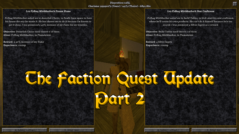 1r0's tweet photo. The Faction&Quests Update for #DevilSpireFalls is LIVE
Two Updates in one? Yea!
Can now take over a Faction and declare War? Yea!
Can now build or demolish stuff for Quests? Yea!
https://t.co/bZO0YaGJUg
#gamedev #indiegame #procgen #rpg #dungeoncrawler #openworld #darkfantasy https://t.co/Bw6Xlt2wOD
