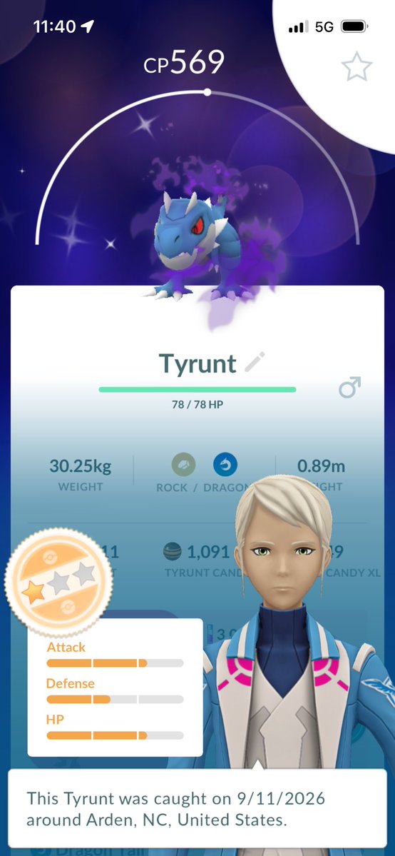 NotAdamDavis's tweet photo. Thanks Arlo! #PokemonGO #TeamGoRocket #ShadowPokemon https://t.co/bk3I6IfTT6