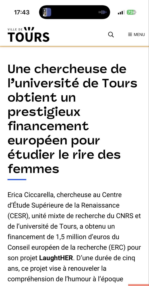 FBBlackler's tweet photo. 1,5 millions pour étudier le rire des femmes.
Voilà à quoi sert l’argent de l’UE pour la recherche. Le Conseil européen de la recherche (ERC) est la seule ressource pour des recherches de grande ampleur.
C’est à pleurer. https://t.co/p3qLPCcRwQ