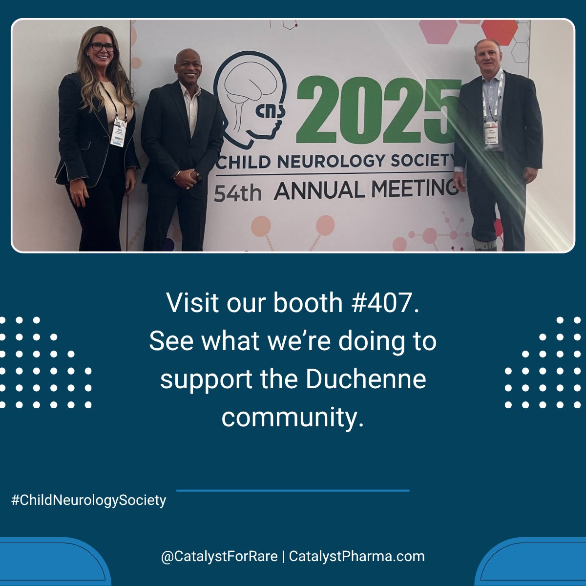 CatalystForRare's tweet photo. Greetings from @ChildNeuroSoc's Annual Meeting in Montreal! 

Team Catalyst is again proud to be part of a conference filled with cutting-edge research, engaging sessions, and opportunities to connect with the neuromuscular community. Stop by booth #407 to chat with us about Duchenne muscular dystrophy (DMD): https://t.co/3AkVuHp920. 

#ChildNeurologySociety #DMD #Duchenne