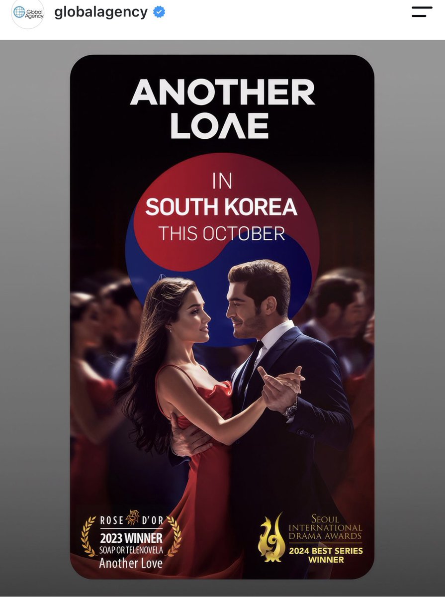 thereseperucho's tweet photo. « Another Love » comenzará a emitirse en Corea del Sur en octubre 👏👏💣💣
#AnotherLove 
#HandeErçel #BurakDeniz
#BambaşkaBiri https://t.co/ig7MHGKGu2