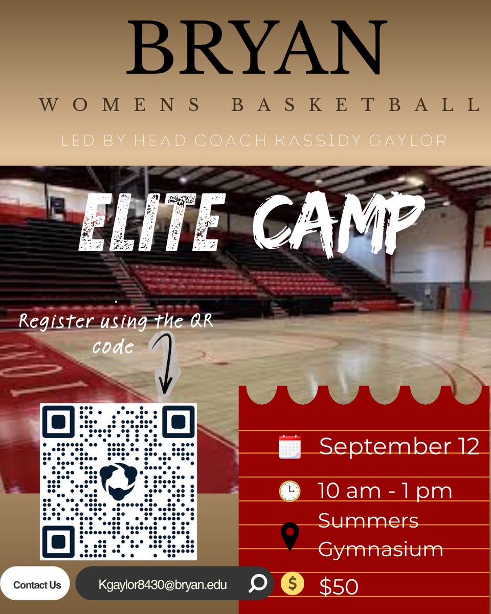 Bryan_WBB's tweet photo. Tomorrow is our final elite camp for the year! Several players registered already. Walk ups so welcome as well. Excited to see this group compete tomorrow! 🏀 https://t.co/qn9lCKEH1N