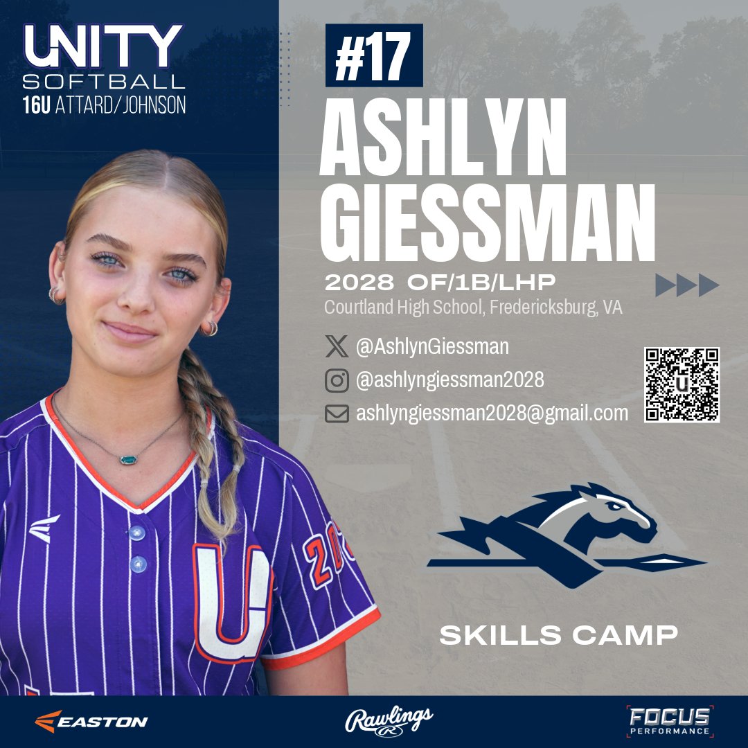UnityAttard's tweet photo. Power bat, fearless routes to the ball. Ashlyn (@AshlynGiessman) is at Longwood's Skills Camp this weekend. @LongwoodSB @SB_Coach_Oakley @millsdare87 @courtneylayne04 @VAUnitySB https://t.co/tPSkxYThXZ