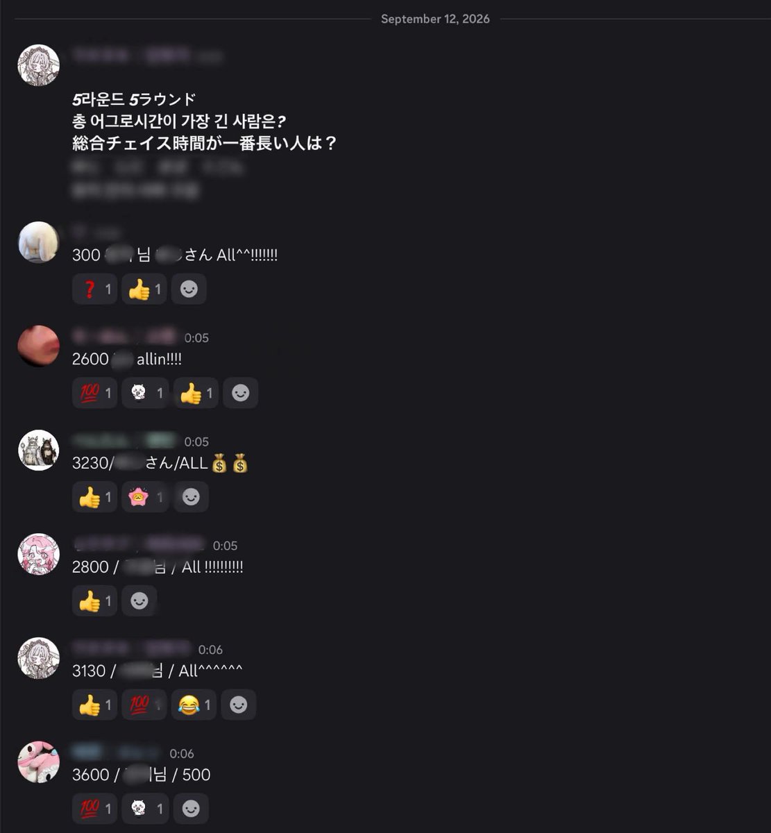 Oboroox's tweet photo. 今回はミニギャンブルカスタムを行いました！🎰

みんなの運と賭け力を試せる楽しい時間でした〜💸
最後のオールイン祭りで生き残ったそーめんさんが優勝です！おめでとうございます🎉 https://t.co/YsjliHI1AN