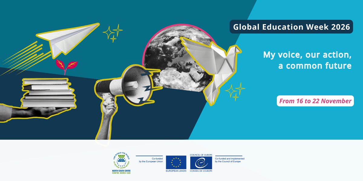 NSCentre's tweet photo. 🌍Registration is open for the #GlobalEducationWeek 2026!
Under the theme “My Voice, Our Action, A Common Future,” #GEW2026 focuses on critical thinking as a foundation for democratic participation.
🔗https://t.co/o69CpMybcI

#GEW2026 #iLEGEND #CriticalThinking #Democracy https://t.co/uMHWVufVOv