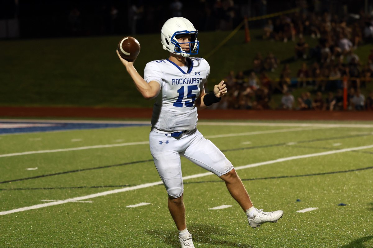 RockhurstFB's tweet photo. Top offensive performances from 34-0 win over SME:
• G. Miller '27 - 10/12, 144 yards, 3 TD, Rush TD
• C. Lewandowski '27 - 10 rush, 61 yards; 10 tackles, sack
• T. Johnson '28 - 4 rec, 86 yards, 2 TD, Rush TD; 5 tackles, INT
• T. Williams '28 - 3 rec, 35 yards, TD; 4 tackles https://t.co/aLTTZfQqDo