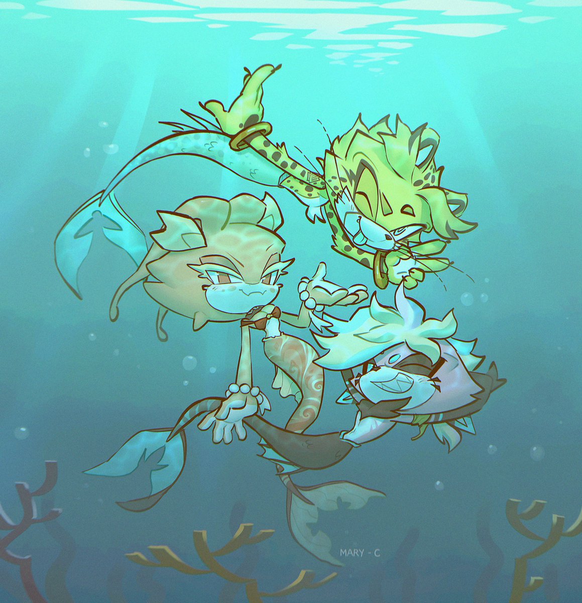 Marychic3908's tweet photo. Mermaid and Mermen drawing finished!
The cheetah belongs to Proteo Xeleryx <33
#ArtemisaTheDragon #artemisa_the_dragon #GTheCat #G_the_cat #AlexTheCheetah #alex_the_cheetah #mobian #mobianoc #sonic_fan_character #SonicFanCharacter #fancharactersonic #fan_caharacter_sonic #furry https://t.co/iAeUBQdMN9