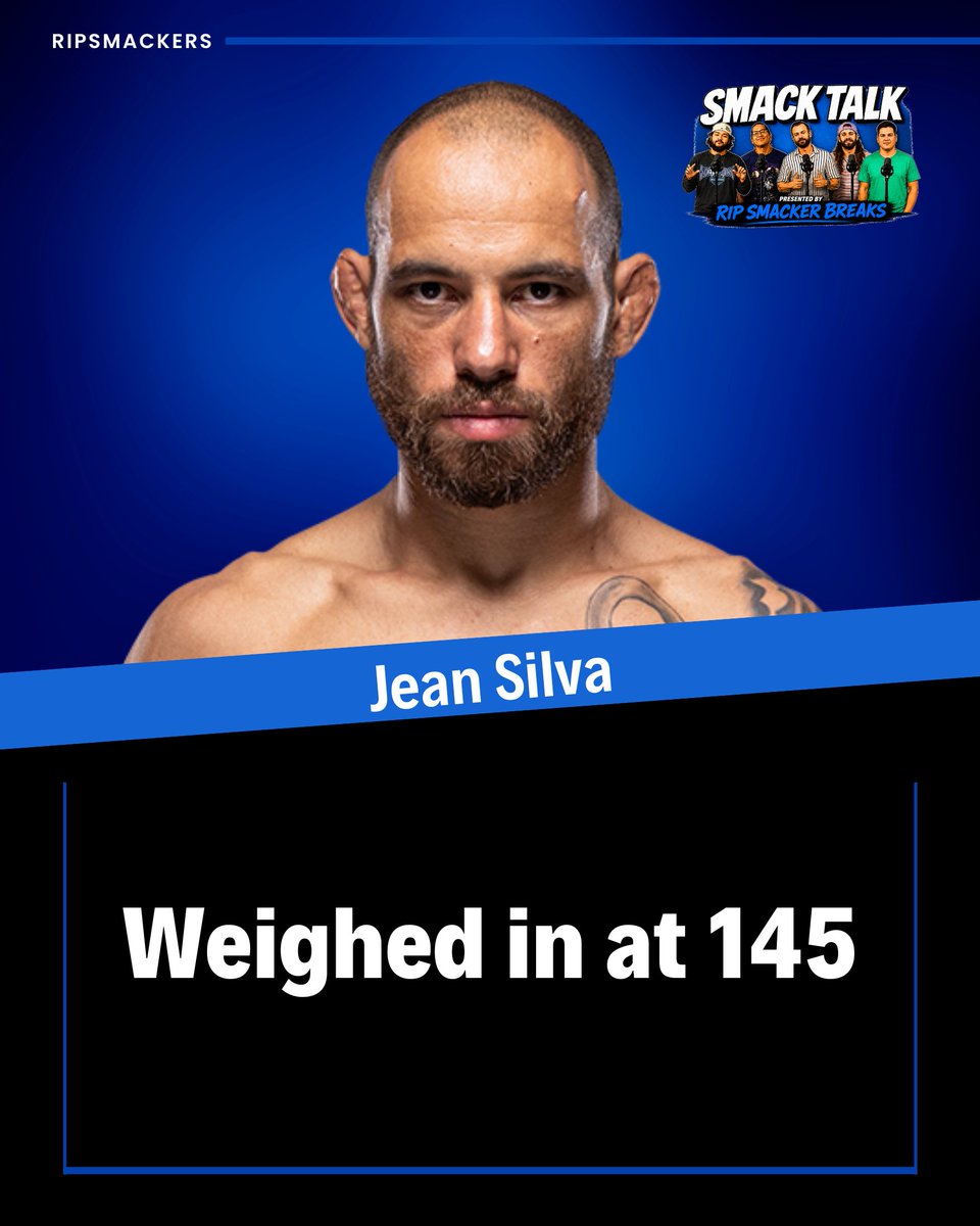 RipSmackers's tweet photo. MAIN EVENT!!! @Jeansilvamma96  Makes weight at 145 #UFC #Noche #MMA #Phoenix https://t.co/XYJf53EneT