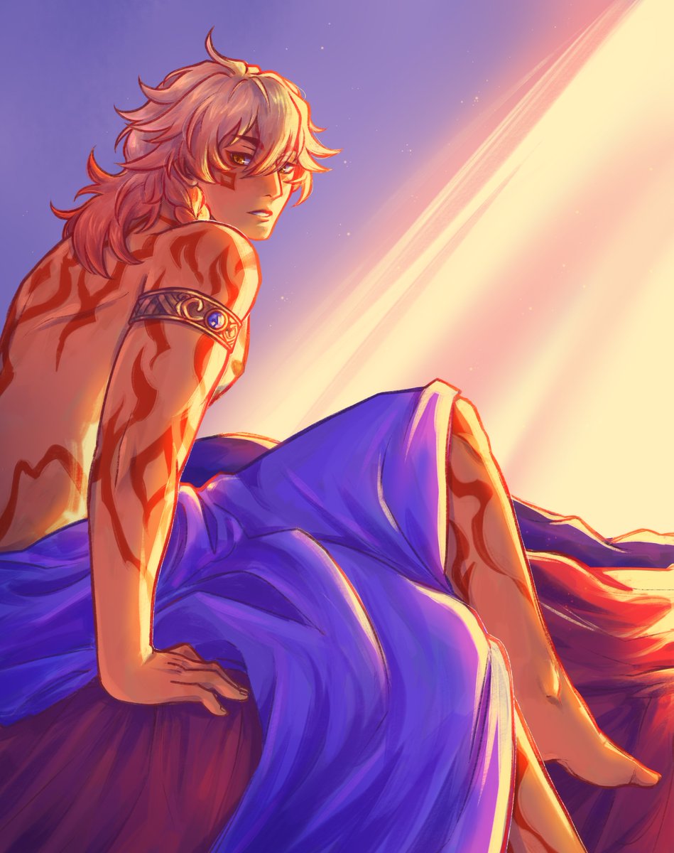 bysaiyuri's tweet photo. pov: lady goldweaver asked you to retrieve the deliverer from his chambers at the start of the entry hour and you forgot to knock

somewhat of a lighting practice feat. #mydei https://t.co/K4O4nF6W3B