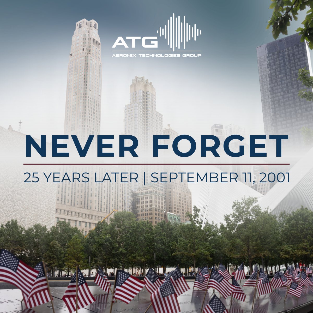 aeronixtg's tweet photo. 25 years later, we remember a day that changed our nation forever.

Honoring the victims, first responders and families impacted by September 11, 2001.

#PatriotDay https://t.co/KfuaUMNroI