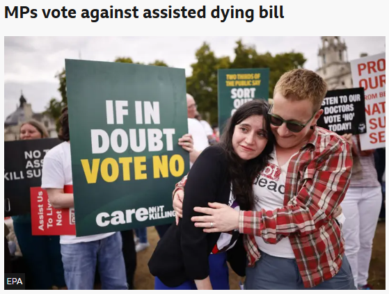 SamGascoyne11's tweet photo. A great relief and a great day for great Britain... This would have killed so many innocent people under the guise of care. On behalf of all the vulnerable people with disabilities, I want to say a massive thankyou to all the MPs that voted to make this happen! https://t.co/8kJfuubIDv