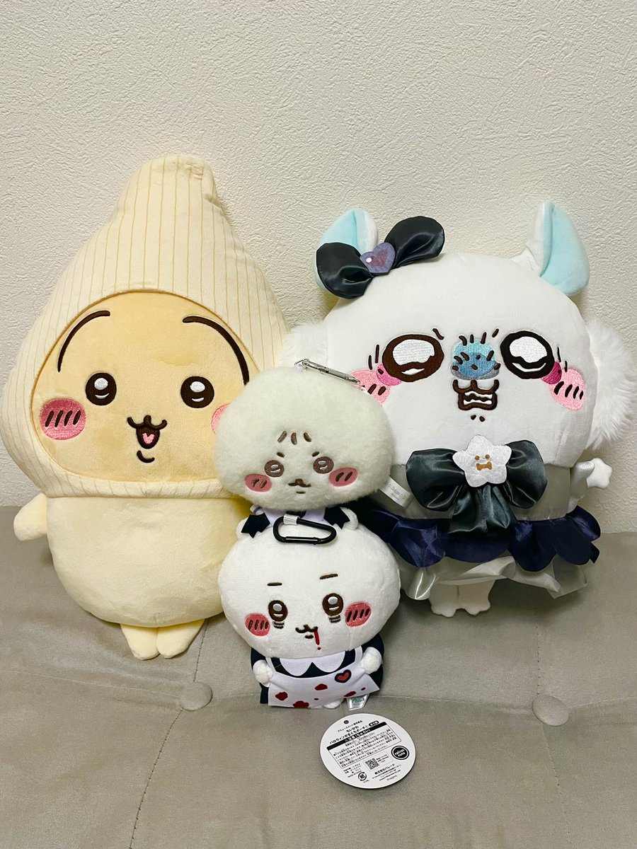 nonotaro0725's tweet photo. UFOキャッチャー戦利品の巻🫶ちいかわぬいぐるみ可愛すぎ問題(՞⸝⸝o̴̶̷̥᷅ ⌑ o̴̶̷̥᷅⸝⸝՞)ﾜｧ.........ｱ

うさぎは何の着ぐるみを着てるでしょーか🤭私は正解知った瞬間「え…？」なりましたw

P.Sふわっち黄金発掘隊サプライズ7位入賞ありがとうございます😊💓後程掲載しまする📸 https://t.co/2Fzn5Hkp3a