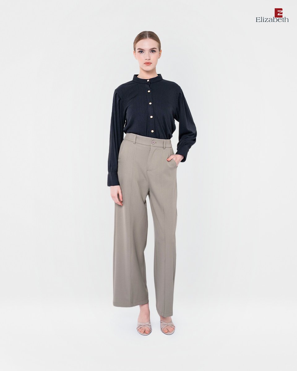 RashadAlejandre's tweet photo. Elizabeth Women’s High-Waisted Pants 0559-3709 
Price: Rp 260, 000 
Colors: Khaki, Black, Light Cream 
One size: Waist 66 cm, Hips 96 cm, Length 100 cm 
Order via the link in bio. https://t.co/5bHumpH2Ku