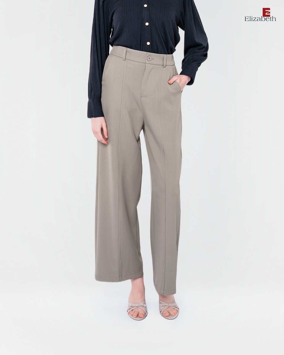 RashadAlejandre's tweet photo. Elizabeth Women’s High-Waisted Pants 0559-3709 
Price: Rp 260, 000 
Colors: Khaki, Black, Light Cream 
One size: Waist 66 cm, Hips 96 cm, Length 100 cm 
Order via the link in bio. https://t.co/5bHumpH2Ku
