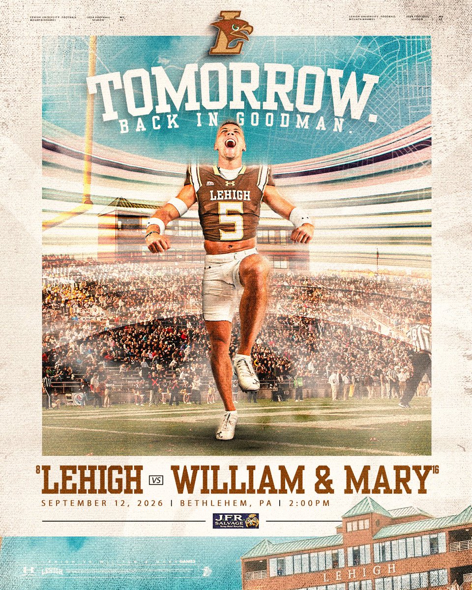 LehighFootball's tweet photo. 2️⃣4️⃣ hours to go ⏳

#TheNest https://t.co/zIOoMpqSFf