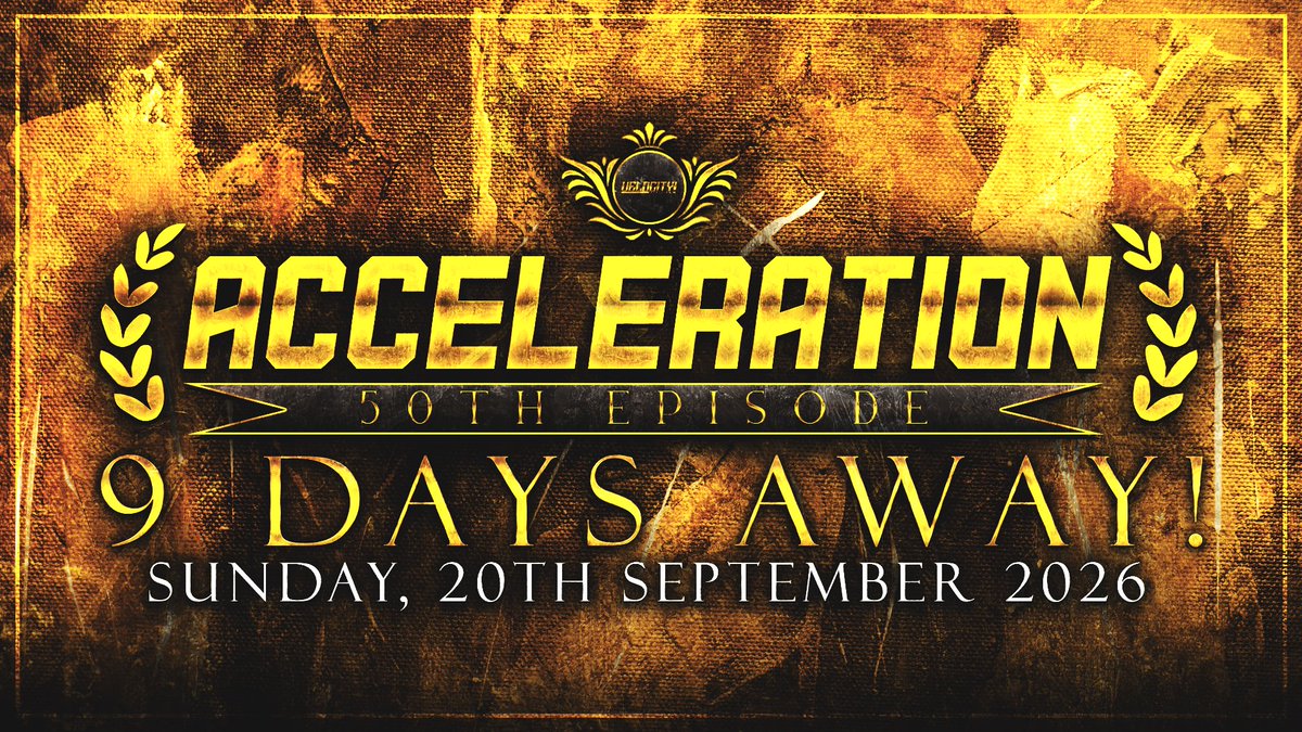 Velocity_RW's tweet photo. 9 DAYS AWAY!
#ACCELERATION50. https://t.co/uZckKrd3rT