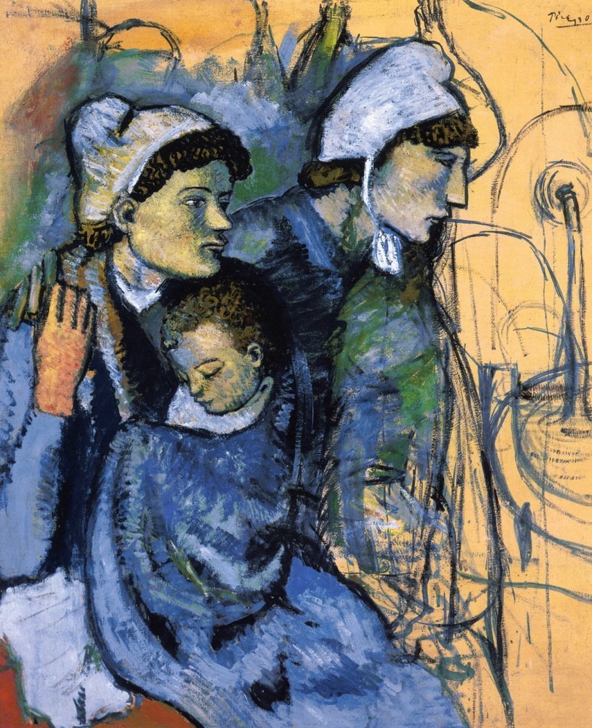 cecchi_giovanna's tweet photo. woman at a fountain, 1901 
-pablo picasso https://t.co/g9NzLeX7Sc